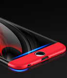For iPhone 6/6S 3 in 1 360 Degree Non-slip Shockproof Full Protective Case Golden
