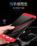 For XIAOMI MI 5 Slim 3 in 1 Hybrid Hard Case Full Body 360 Degree Protection Back Cover  Red black red