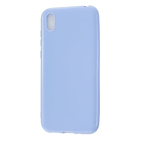 For HUAWEI Y5 2018/2019 TPU Phone Case Simple Profile Delicate Finish Cellphone Cover Full Body Protection Taro purple