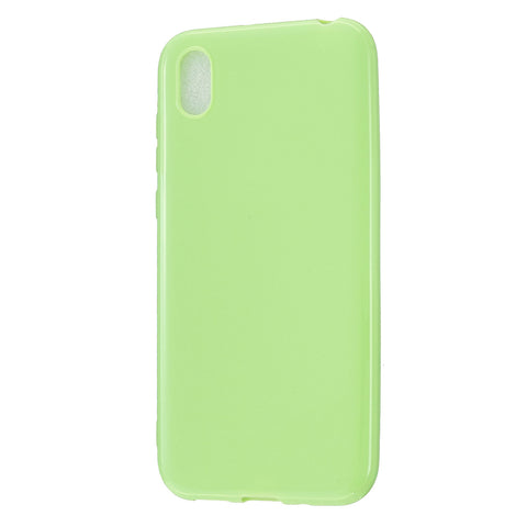 For HUAWEI Y5 2018/2019 TPU Phone Case Simple Profile Delicate Finish Cellphone Cover Full Body Protection Fluorescent green