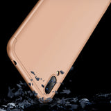 For HUAWEI Y7 2019 Ultra Slim PC Back Cover Non-slip Shockproof 360 Degree Full Protective Case gold