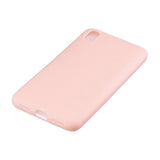 For Redmi 7A Lovely Candy Color Matte TPU Anti-scratch Non-slip Protective Cover Back Case Light pink