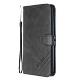 For OPPO F11/F11 Pro Case Soft Leather Cover with Denim Texture Precise Cutouts Wallet Design Buckle Closure Smartphone Shell  black
