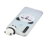 For Redmi NOTE 8T 3D Cartoon Painting Back Cover Soft TPU Mobile Phone Case Shell Smiley Panda