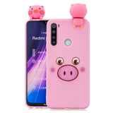 For Redmi NOTE 8T 3D Cartoon Painting Back Cover Soft TPU Mobile Phone Case Shell Little pink pig