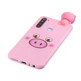 For Redmi NOTE 8T 3D Cartoon Painting Back Cover Soft TPU Mobile Phone Case Shell Little pink pig