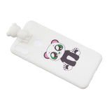 For Samsung A11 Soft TPU Back Cover Cartoon Painting Mobile Phone Case Shell with Bracket Licking pussy