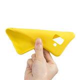 for Samsung A6 2018 Lovely Candy Color Matte TPU Anti-scratch Non-slip Protective Cover Back Case yellow