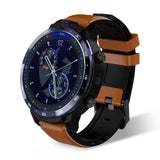 LEMFO LEM12 Face ID 1.6 Inch Dual Camera LTE 4G Smart Watch Android 7.1 3GB 32GB 1800mah Battery Men Smartwatch brown