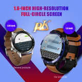 LEMFO LEM12 Face ID 1.6 Inch Dual Camera LTE 4G Smart Watch Android 7.1 3GB 32GB 1800mah Battery Men Smartwatch brown