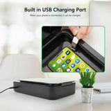 X2 UV Phone Wireless Charger Sterilizer Box Jewelry Phone Toothbrush Watch Cleaner Personal Sanitizer Disinfector black_X2