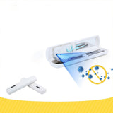 Uv Sterilized Storage Box Set Portable Container for Chopsticks Spoons Cutlery white