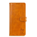 For XiaoMI 10 Pro Mobile Phone Cover PU Leather Front Buckle Smart Shell Anti-fall Phone Case 5 yellow