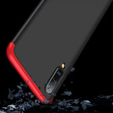 For Samsung A50 Ultra Slim PC Back Cover Non-slip Shockproof 360 Degree Full Protective Case Red black red