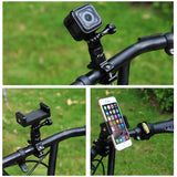 PULUZ 360 Degree Rotation Bike Aluminum Handlebar Adapter Mount for GoPro GoPro Hero4/5/6 black