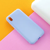 For HUAWEI Y5 2018/2019 TPU Phone Case Simple Profile Delicate Finish Cellphone Cover Full Body Protection Taro purple