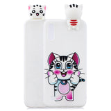 For Samsung A10 3D Cute Coloured Painted Animal TPU Anti-scratch Non-slip Protective Cover Back Case Two pandas