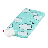 For Samsung A10 3D Cute Coloured Painted Animal TPU Anti-scratch Non-slip Protective Cover Back Case Cloud