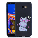 For Samsung A5 2017 Cartoon Lovely Coloured Painted Soft TPU Back Cover Non-slip Shockproof Full Protective Case with Lanyard white