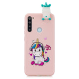 For Redmi NOTE 8T 3D Cartoon Painting Back Cover Soft TPU Mobile Phone Case Shell Music unicorn