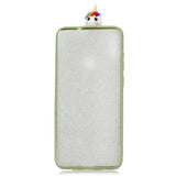 For Samsung A11 Soft TPU Back Cover Cartoon Painting Mobile Phone Case Shell with Bracket Cute Horse