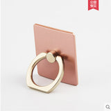 Portable Universal Metal Finger Ring Phone Holder - 360?? Rotating Bracket for iPhone Samsung, Rose gold