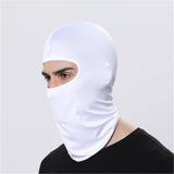 Outdoor Ski Motorcycle Cycling Balaclava Full Face Mask Neck Cover Ultra Thin black_adjustable