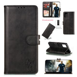 For HUAWEI P40 Pro Mobile Phone Cover PU Leather Front Buckle Smart Shell Anti-fall Phone Case 1 black
