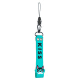 Fashion Silicone Detachable Lanyard Cute Mobile Phone Hanging Rope Random Color white