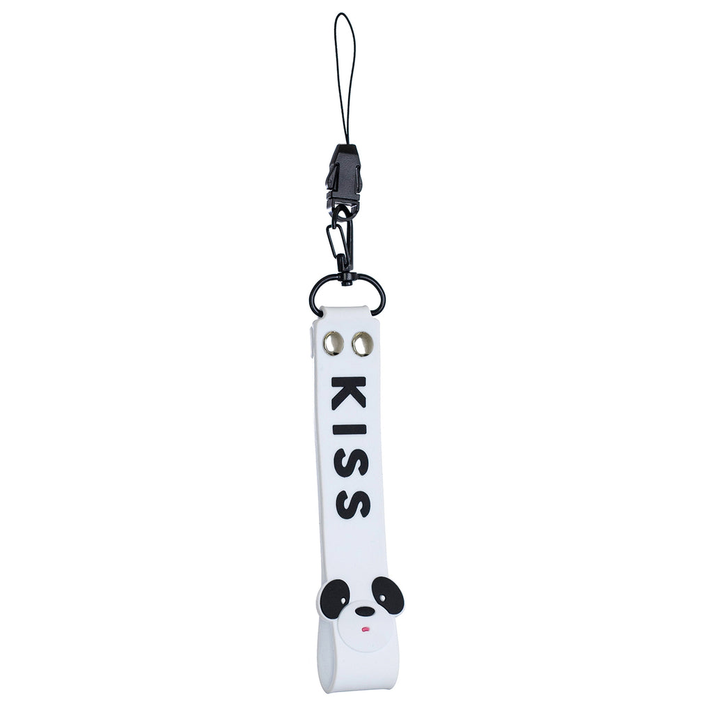 Fashion Silicone Detachable Lanyard Cute Mobile Phone Hanging Rope Random Color white
