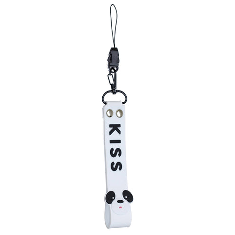 Fashion Silicone Detachable Lanyard Cute Mobile Phone Hanging Rope Random Color white