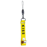 Fashion Silicone Detachable Lanyard Cute Mobile Phone Hanging Rope Random Color white