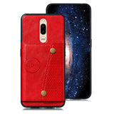 For OPPO F11 PU Leather Flip Stand Shockproof Cell Phone Cover Double Buckle Anti-dust Case With Card Slots Pocket gray
