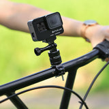 PULUZ 360 Degree Rotation Bike Aluminum Handlebar Adapter Mount for GoPro GoPro Hero4/5/6 black