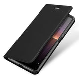 DUX DUCIS For Sony Xperia1 II/Xperia10 II Leather Mobile Phone Cover Magnetic Protective Case Bracket with Cards Slot black_Sony Xperia10 II