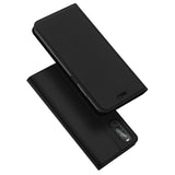 DUX DUCIS For Sony Xperia1 II/Xperia10 II Leather Mobile Phone Cover Magnetic Protective Case Bracket with Cards Slot black_Sony Xperia10 II