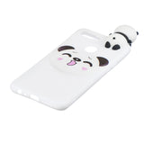 For OPPO F9/F9 PRO 3D Cute Coloured Painted Animal TPU Anti-scratch Non-slip Protective Cover Back Case Striped bear