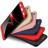 For OPPO F3 PLUS Ultra Slim PC Back Cover Non-slip Shockproof 360 Degree Full Protective Case black