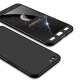For OPPO F3 PLUS Ultra Slim PC Back Cover Non-slip Shockproof 360 Degree Full Protective Case black