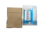 Mini Portable 4 Ports Aluminum Alloy USB Distributor Connector High Speed 3.0 Multiple HUB Splitter Adapter for Hard Drive Laptop Computer Cellphone Camera Silver