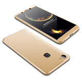 For VIVO V7 plus/Y75S/Y79 3 in 1 360 Degree Non-slip Shockproof Full Protective Case black