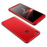 For VIVO V7 plus/Y75S/Y79 3 in 1 360 Degree Non-slip Shockproof Full Protective Case black