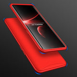 For OPPO Find X Ultra Slim PC Back Cover Non-slip Shockproof 360 Degree Full Protective Case blue