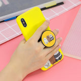For Samsung J6 PLUS Non-Slip TPU Bumper Case Shockproof Full-Body Protective Case Cover with Adjustable Bracket 7