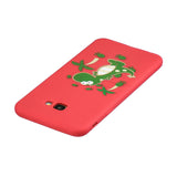 For Samsung A5 2017 Cartoon Lovely Coloured Painted Soft TPU Back Cover Non-slip Shockproof Full Protective Case with Lanyard red