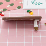 For Samsung A11 Soft TPU Back Cover Cartoon Painting Mobile Phone Case Shell with Bracket Hamsters