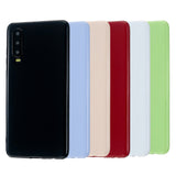 For HUAWEI P30/P30 Lite/P30 Pro Cellphone Case Simple Profile Soft TPU Scratch Proof Phone Shell Bright black