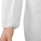 Disposable Bootie and Hood Coverall Suit Dustproof Breathable SMS Non-woven Isolation Garment 185cm
