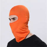 Outdoor Ski Motorcycle Cycling Balaclava Full Face Mask Neck Cover Ultra Thin  red_adjustable