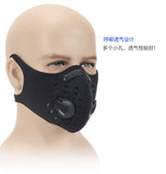 Unisex Activated Carbon Dust - proof Sports Healthy Mask Riding Sports Mask  red_One size